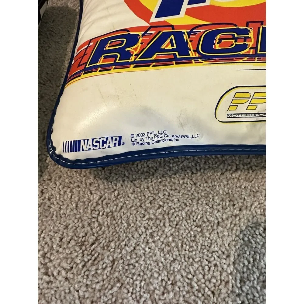2 Nascar Racing Pillow Terry Lebonte w/Tony the Tiger, Ricky Craven Tide Vintage